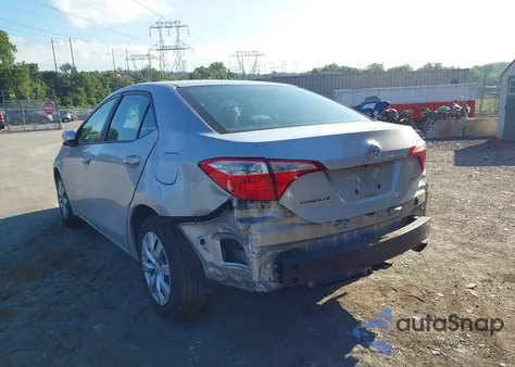 2016 Toyota Corolla Le из США, поврежденный, VIN 2T1BURHE5GC655269